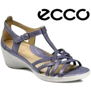 ECCO Women’s Sculptured Strappy Sandals size 38/7.5 Lavender Genuine Leather